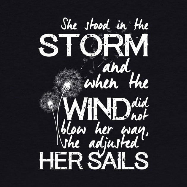 She stood in the storm...beautiful quote (white text) by stylecomfy